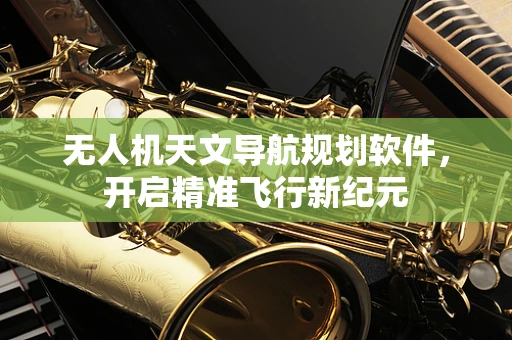无人机天文导航规划软件，开启精准飞行新纪元
