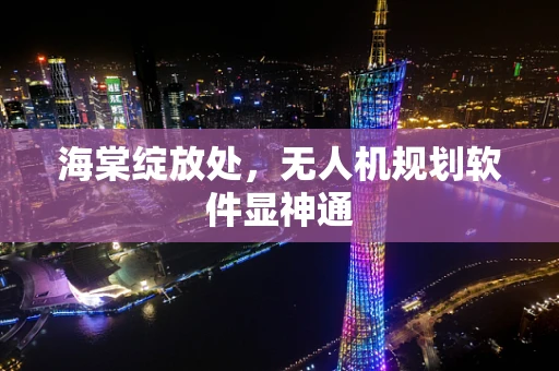 海棠绽放处，无人机规划软件显神通