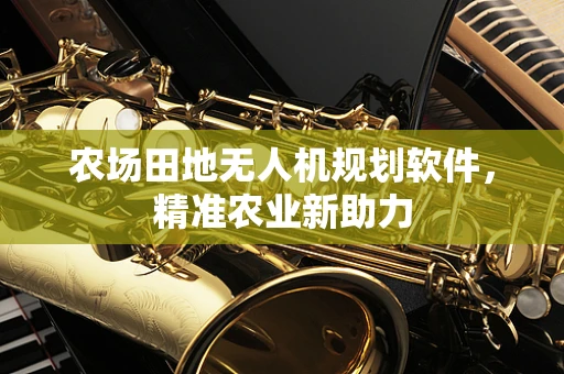 农场田地无人机规划软件，精准农业新助力