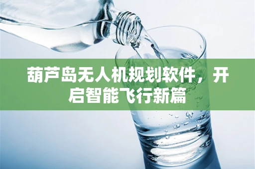 葫芦岛无人机规划软件，开启智能飞行新篇