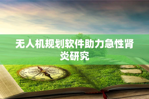无人机规划软件助力急性肾炎研究