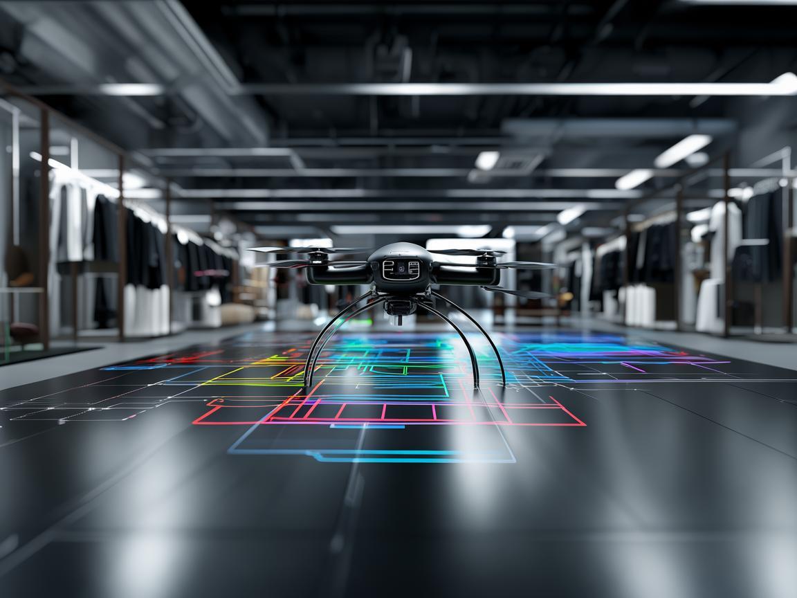 无人机规划软件助力服装店衣架布局优化