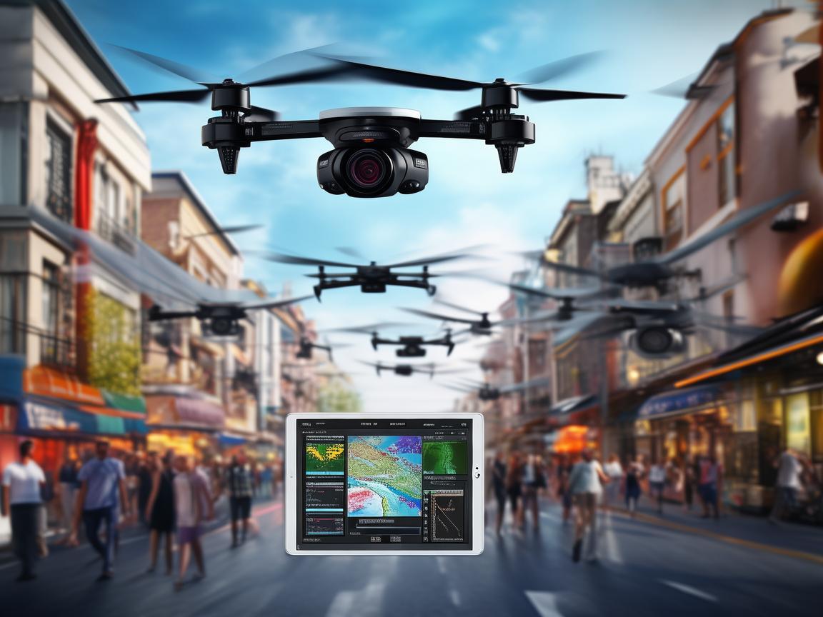 无人机规划软件助力步行街智能监控