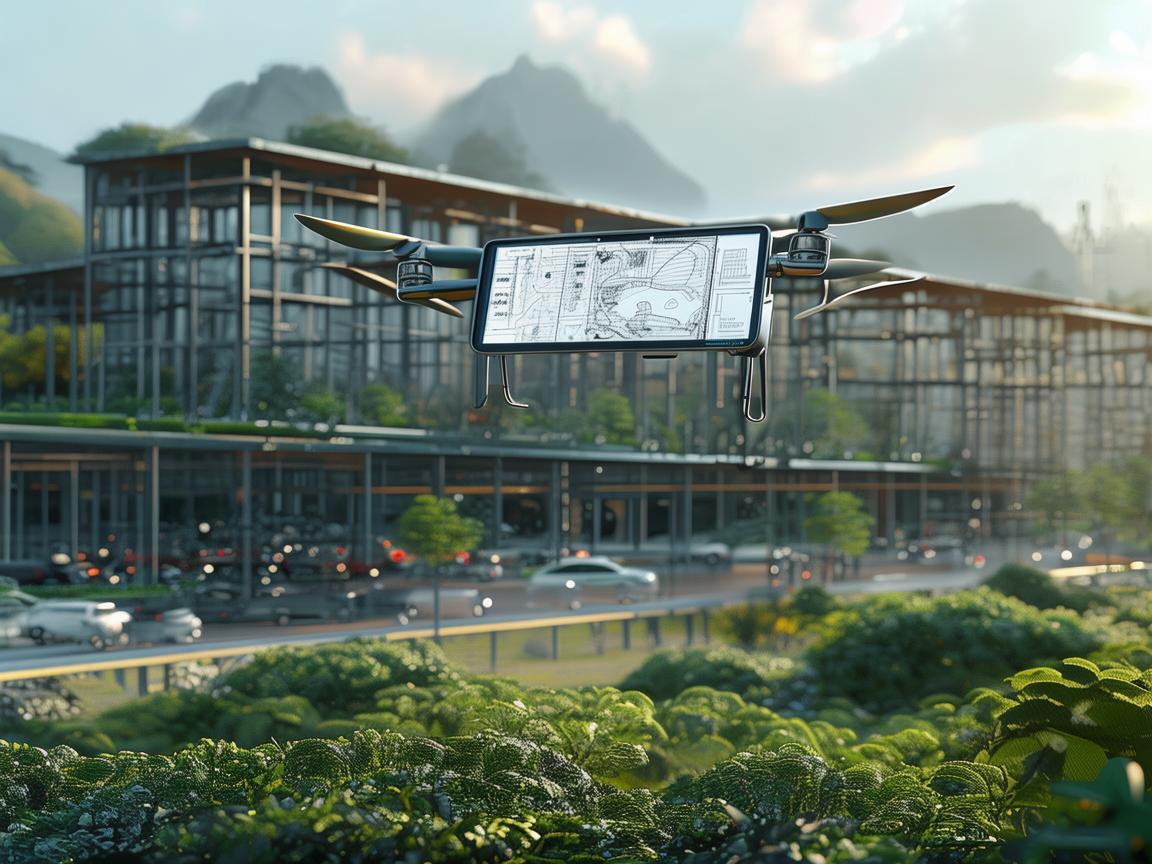 无人机规划软件助力自行车道驿站建设