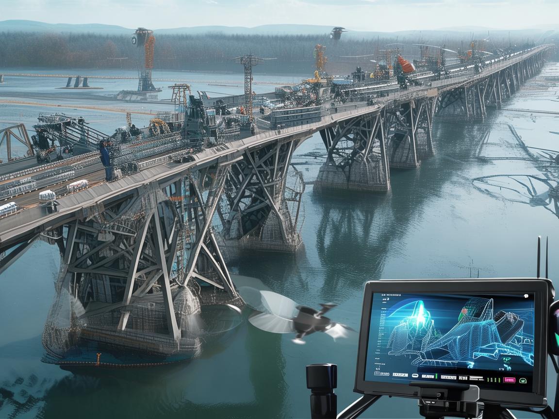 无人机规划软件助力架桥机作业